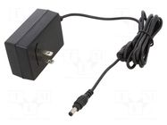 Power supply: switching; mains,plug-in; 18VDC; 1.38A; 25W; 87% MEAN WELL