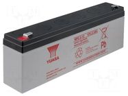 Re-battery: acid-lead; 12V; 2.3Ah; AGM; maintenance-free YUASA