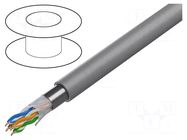 Wire; F/UTP; 4x2x24AWG; 5e; wire; Cu; Insulation: LSZH; grey; 305m BELDEN