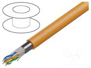 Wire; F/UTP; 4x2x24AWG; 5e; wire; Cu; Insulation: LSZH; orange; 305m BELDEN