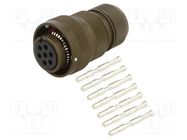 Connector: military; plug; female; PIN: 7; size 16S; VG95234; olive AMPHENOL AIR