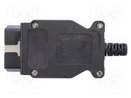 Connector: diagnostic OBD II; black; 10A; Insulation: polyamide SCHÜTZINGER
