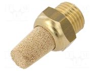 Sound suppression silencer; Thread: G 1/4"; sintered bronze PNEUMAT