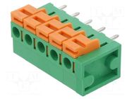 PCB terminal block; straight; 5.08mm; ways: 5; on PCBs; terminal AMPHENOL ANYTEK