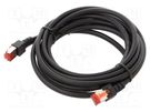 Patch cord; S/FTP; 6; stranded; Cu; LSZH; black; 3m; 27AWG HELUKABEL