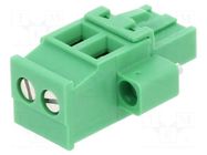 Connector: pluggable terminal block; plug; female; 12A; 250V; 1x2 PHOENIX CONTACT