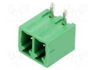 Pluggable terminal block; 3.81mm; ways: 2; angled 90°; socket AMPHENOL ANYTEK