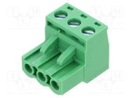 Pluggable terminal block; 5mm; ways: 3; straight; plug; female AMPHENOL ANYTEK