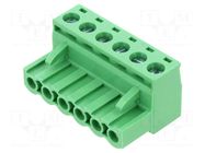 Connector: pluggable terminal block; plug; female; 12A; 300V; 1x6 AMPHENOL ANYTEK