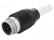 Connector: circular; 690; 250V; 5A; PIN: 7; plug; male; soldering BINDER