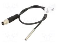 Sensor: inductive; OUT: PNP / NO; 0÷1.5mm; 10÷30VDC; Ø4; 0.3m; IP67 BALLUFF