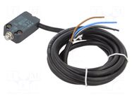 Limit switch; pin plunger Ø8mm; NO + NC; 10A; max.250VAC; cables PIZZATO ELETTRICA