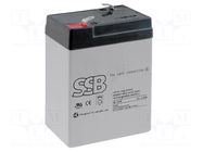 Re-battery: acid-lead; 6V; 5Ah; AGM; maintenance-free; 0.8kg SSB