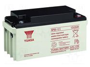 Re-battery: acid-lead; 12V; 65Ah; AGM; maintenance-free YUASA