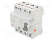 RCD breaker; Inom: 63A; Ires: 30mA; Poles: 4; 230V,400V; IP20; EFI ETI POLAM