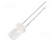 LED; red; 5mm; 1600mcd; 20°; Front: convex; 2.4VDC; No.of term: 2 EVERLIGHT
