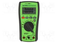 Meter: digital multimeter; VAC accuracy: ±(2%+5digit); -40÷400°C KPS