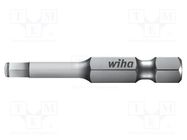 Screwdriver bit; hex key; HEX 6mm; Overall len: 50mm; MagicRing® WIHA