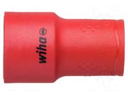 Socket; 6-angles,insulated,socket spanner; HEX 12mm; 1/2" WIHA