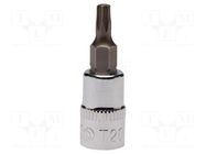 Socket; socket spanner,Torx®; Bit: Torx®; Size: TX20; 1/4"; 37.5mm IRIMO