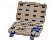 Wrench-set; 6-angles,socket spanner; Mounting: 1/4"; 35pcs. IRIMO