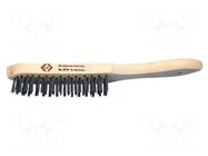 Brush; wire; wood; Number of rows: 4 C.K