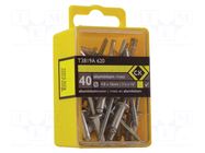 Rivet; aluminium; Rivet diam: 4.8mm; L.rivet: 16mm; 40pcs. C.K
