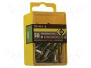 Rivet; aluminium; Rivet diam: 3.8mm; L.rivet: 9mm; 50pcs. C.K