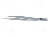 Tweezers; 127mm; for precision works; Blade tip shape: sharp C.K