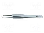 Tweezers; 110mm; for precision works; Blades: curved,narrowed C.K
