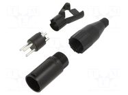 XLR connector METAL PLUG STR CORD MACH 3 PIN AMPHENOL