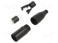 XLR connector METAL PLUG STR CORD      5 PIN AMPHENOL