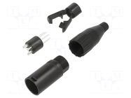 XLR connector METAL PLUG STR CORD      5 PIN AMPHENOL