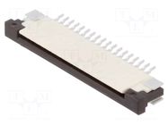 Connector: FFC/FPC; tinned; SMT; 50V; 0.4A; PIN: 18; Tape ph: 1mm GCT