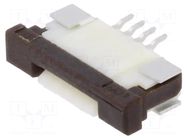 Connector: FFC/FPC; SMT; 50V; 0.4A; PIN: 4; Mat: thermoplastic; ZIF GCT