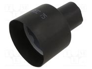 Heat shrink boot; 85/42mm; black; Diam.after shrinking: 21/21mm RADPOL