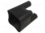 Cable breakout; 98/28.4mm; black; AK; No.of term: 2 RADPOL