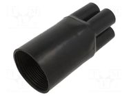 Cable breakout; 55/20mm; black; Diam.after shrinking: 20/6mm; AK RADPOL