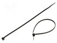 Cable tie; L: 540mm; W: 7.8mm; black; polyamide; 540N; 100pcs. RADPOL