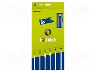 Kit: screwdrivers; Pozidriv®,slot; 6pcs. IRIMO