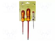 Kit: screwdrivers; insulated; Phillips,slot; PH1,SL 3,SL 4; 3pcs. IRIMO