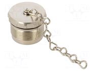 Protection cover; external thread; IP67,IP69K; brass; -40÷125°C HUMMEL