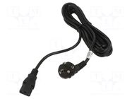 Cable; 3x1mm2; PVC; 5m; black; 250V; Core: OFC; trapezoidal AKYGA