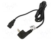 Cable; 3x1mm2; PVC; 3m; black; 10A; 250V; Core: OFC; trapezoidal AKYGA