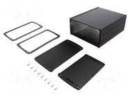 Enclosure: multipurpose; TEKAM; X: 170mm; Y: 200mm; Z: 82mm; black TEKO
