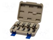 Wrench-set; hex key,socket spanner; Mounting: 1/2"; 9pcs. IRIMO