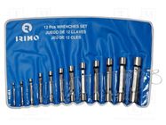 Wrenches set; tubular; 12pcs. IRIMO