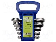 Wrench-set; combination spanner,with ratchet; 5pcs. IRIMO