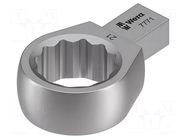 Wrench tip; torque,box; Spanner: 21mm; Socket size: 9x12mm; 7771 WERA