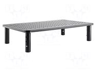 Monitor stand; 20kg; plastic,steel; 370x235x120mm; monitor x1 GEMBIRD